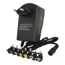 Fonte Regulada Até 12v Com 7 Plugs 42w Al-37ch - Altomex