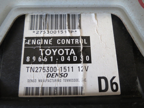  08 09 Toyota Tacoma 4x2 2.7l At Engine Control Unit  Ccp Foto 2