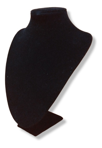 Exhibidor De Collares Bijou Terciopelo Negro C/ Base 25cm
