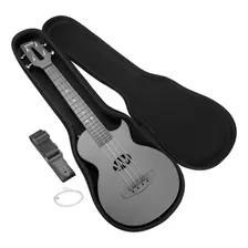 Rockjam, Ukelele De 4 Cuerdas, Negro, Completo (rjuk-cf-bk)