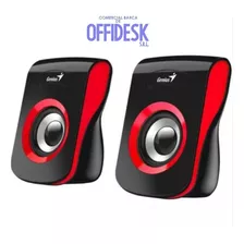 Parlantes Genius Sp-q180 Usb Azul/rojo