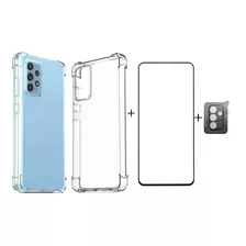 Capa Capinha + Pelicula 3d + Pel Camera P/ Galaxy A52 A52s