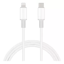 Cable Lightning A Usb Tipo-c G Ibox, Mfi, Tpe, 2m, Blanco