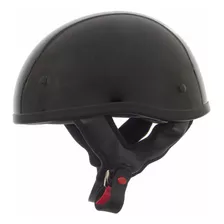 Casco Outlaw Helmets T68 - De Motocicleta Negro Brillan Csc