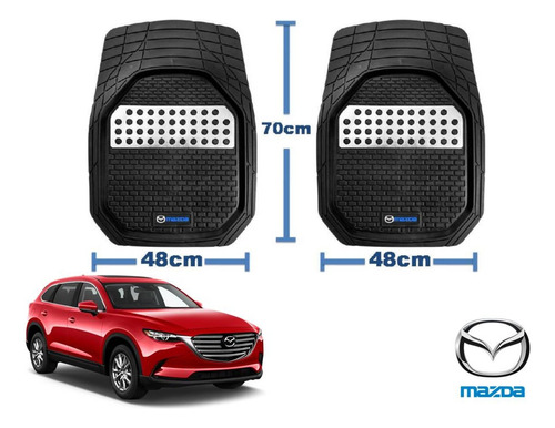 Tapetes 3d Logo Mazda + Cubre Volante Cx-9 2014 A 2022 2023 Foto 4