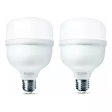 Kit 2 Lâmpadas Super Bulbo Alta Potência Led 50w 6500k Elgin Luz Branco-frio 110v/220v