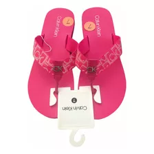 Chalas Calvin Klein Mujer N7 (37,5), Dark Pink, Originales