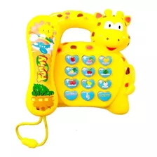 Telefone Musical De Girafa Bebê Brinquedo Piano Infantil