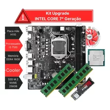 Kit Processador Intel 7ºgeração+placa H110+16gb Ddr4+nvme256