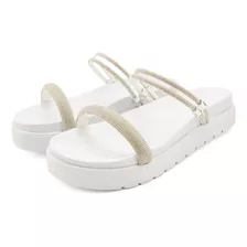 Sandália Papete Birkenstock Feminina Slide Alça Com Cristais