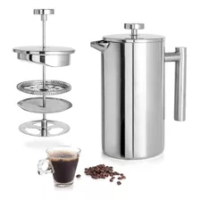 Cafetera Prensa Francesa Acero Inox 27oz (800ml) Cafetera