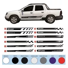 Kit De Faixa Lateral Par Adesivo Renault Duster Oroch