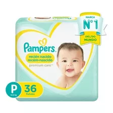 1 Paquete Pañales Pampers Premium Care 36 Unidades Talla P