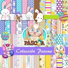 Kit Digital Colección Pascua Clipart Png + Papeles Digitales