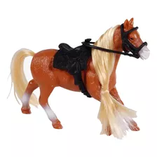 Cavalo Animal Infantil Brinquedo Realista + 8 Acessórios 