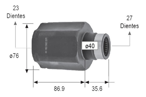 Espiga L/caja Honda Civic Std Der 1.6 Lt 1998 - 2002 Foto 2