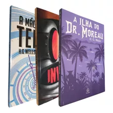 3 Livros Físicos H. G. Wells Coleção 1 A Máquina Do Tempo O Homem Invisível A Ilha Do Dr. Moreau