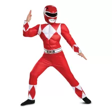 Disfraz Para Niño Talla Large 10 12 Power Ranger Rojo