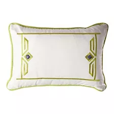 Echo Sardinia Normal Pillow, 12 X 18 , Blanco