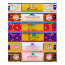 Incenso Nag Champa Satya Aromas Mistos 6cxs De 15gr+brinde 