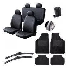 Kit Capa Bancos Automotivo Carro Couro Tapetes Palhetas