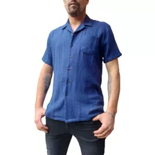 Camisa Manga Corta Tipo Algodón Verano Hombre 