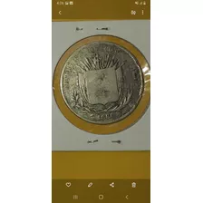 Moneda Arbolito Costa Rica 1866, Fecha Muy Escasa Buen Estad