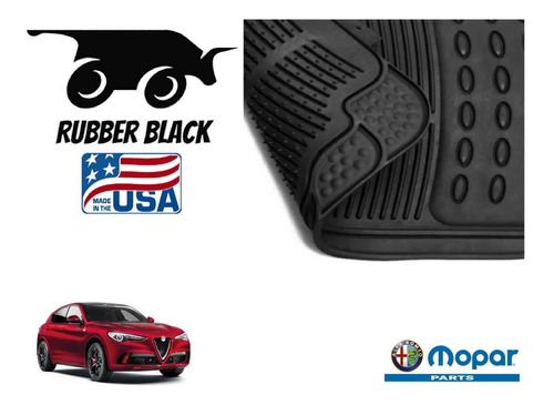 Tapetes Uso Rudo Alfa Romeo Stelvio 2020 A 2021 Rubber Black Foto 4