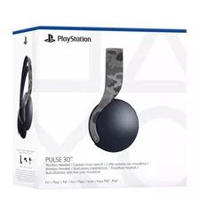 Auriculares Gamer Inalámbricos Playstation Gray Camouflage