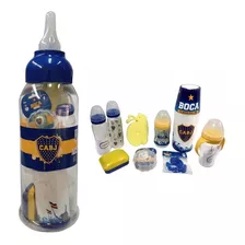 Boca Juniors - Set De Regalo Para Bebe - Mamadera Gigante