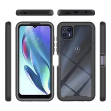 Funda Protectora Transparente Marco De Goma Moto G50 5g 