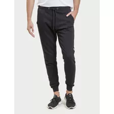 Pantalon Deportivo Felpa Con Puño Y Raya