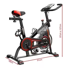 Bicicleta Ergométrica Spinning Lorben Ciclismo Bike Indoor Cor Preto/vermelho 0