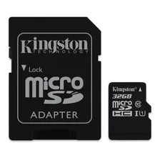 Tarjeta De Memoria Kingston Sdcs Canvas Select Con Adaptador Sd 32gb