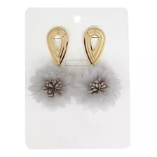 Aretes Grandes Livianos Elegantes Estilo Flor