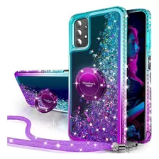 Funda Para Samsung Galaxy A32 5g (color Celeste-violeta)