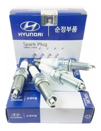 4 Bujas Iridium Hyundai/kia Originales (silzkr7b-11) Foto 2