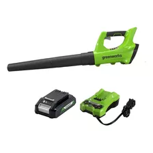 Soplador De Hojas Greenworks, 110v 330 Cfm, C/cargador Y Bat