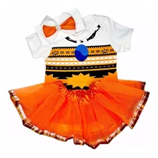 Roupa De Bebe Mesversário Body Temático Fantasia Menina