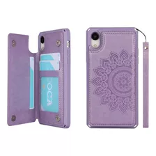 Funda Para iPhone XR - Violeta/mandala/tarjetero