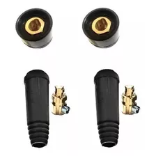 2x Conector Engate Rapido Cabo Solda Macho +fêmea Painel 9mm
