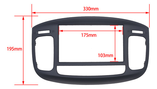 Fascia De Radio Para Hyundai Accent 09-12 Foto 2