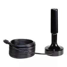 Antena Tv Digital Hd Coaxial Con Iman Cable 5m Nacional