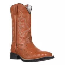 Bota Masculina Marrom Avestruz Cow Way 33291