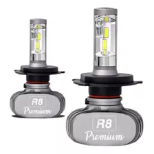 Kit Led R8 4.000 Lm 6000k H1 H3 H4 H7 H11 Hb4 Hb3 H8