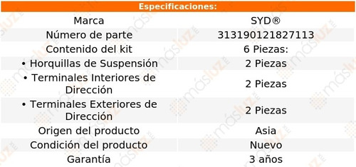 Pack Terminales Horquillas Renault Sandero 2010/2020 Syd Foto 2