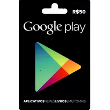 Cartão Play Store Google Gift Card R$ 50 Reais Android Br