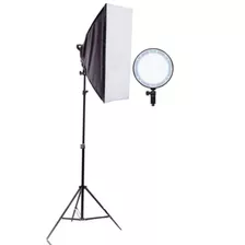 Kit Estúdio Iluminador Softbox 126 Leds 50x70cm Live Youtube