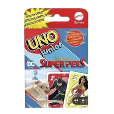 Uno Junior Super Pets Dc Mattel Games