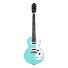 Guitarra Elétrica EpiPhone Les Paul Sl De Choupo 2017 Turquoise Com Diapasão De Pau-rosa